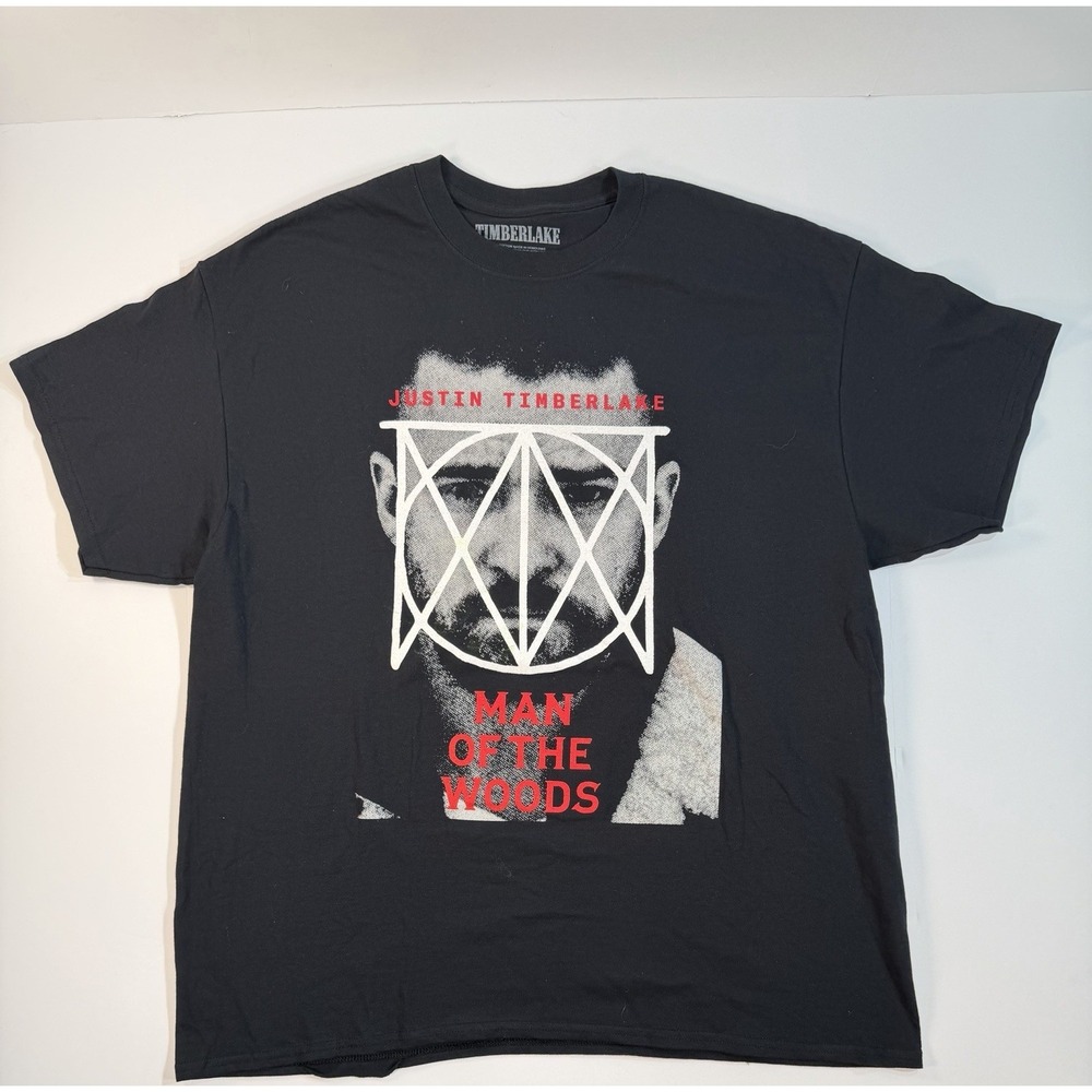 Justin Timberlake Man Of The Woods Tour Tshirt Black XL Concert Graphic Tee